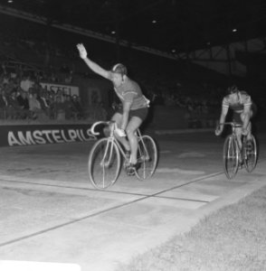 Nederlandse Kampioenschappen Wielrennen op baan in het Olympisch Stadion . Frans, Bestanddeelnr 920-5658