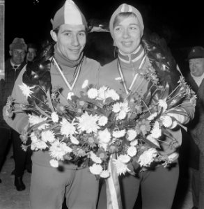 Nederlandse kampioenschappen schaatsen dames en heren allround in Deventer. De N, Bestanddeelnr 918-6123