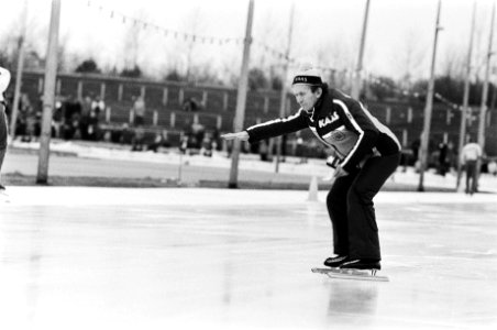 Nederlandse kampioenschappen schaatsen heren allround in Den Haag Coach Egbert , Bestanddeelnr 930-6113