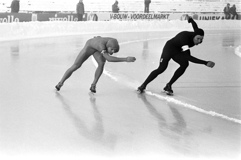 Nederlandse kampioenschappen schaatsen Heerenveen dames, heren, allround heren , Bestanddeelnr 930-0919