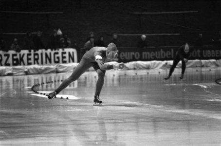 Nederlandse kampioenschappen schaatsen in Assen Harm Kuipers in actie, Bestanddeelnr 927-6868