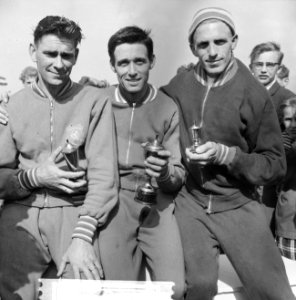 Nederlands kampioenschap 25km hardlopen in stadion De Vliert in 's-Hertogenbosch, Bestanddeelnr 914-0556
