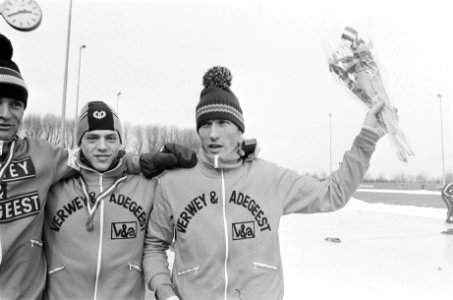 Nederlandse kampioenschappen schaatsen Eindhoven nr. 1, 2 Govaert en Valentijn , Bestanddeelnr 929-5814