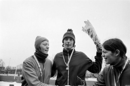 Nederlandse kampioenschappen schaatsen in Groningen Sijtje van der Lende (winna, Bestanddeelnr 928-3549