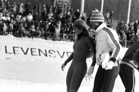 Nederlandse kampioenschappen schaatsen dames allround in Heerenveen. Ria Visser , Bestanddeelnr 931-9027
