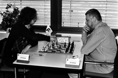 Nederlandse kampioenschappen schaken Leeuwarden Timman (tegen Donner), Bestanddeelnr 929-7020