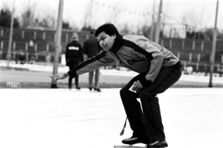 Nederlandse kampioenschappen schaatsen dames allround in Den Haag Coach Ab Kroo, Bestanddeelnr 930-6116