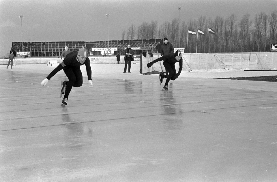 Nederlandse kampioenschappen schaatsen heren allround in Deventer. Rudi Liebrech, Bestanddeelnr 918-6067