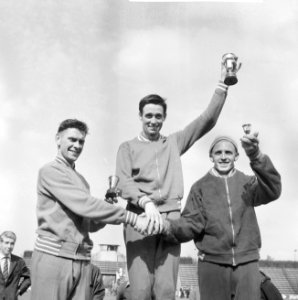 Nederlands kampioenschap 25km hardlopen in stadion De Vliert in 's-Hertogenbosch, Bestanddeelnr 914-0553