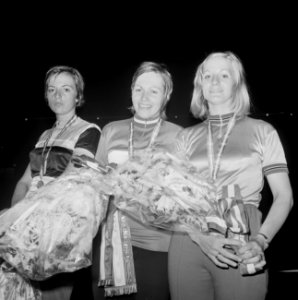 Nederlandse kampioenschappen op de baan in Olympisch Stadion nr 8 Keetie van , Bestanddeelnr 927-3481
