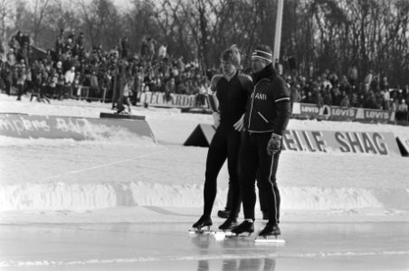 Nederlandse kampioenschappen schaatsen dames allround in Heerenveen. Alie Boorsm, Bestanddeelnr 931-9026