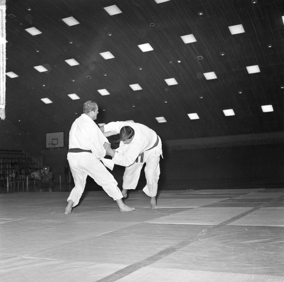 Nederlandse kampioenschappen judo alle categorieën te Amersfoort, Geesink in zij, Bestanddeelnr 917-8238