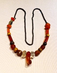 Necklace, excavated from Yangsan Bubuchong Tomb, Korea, Three Kingdoms period (Silla), early 500s AD - Tokyo National Museum - Tokyo, Japan - DSC08113