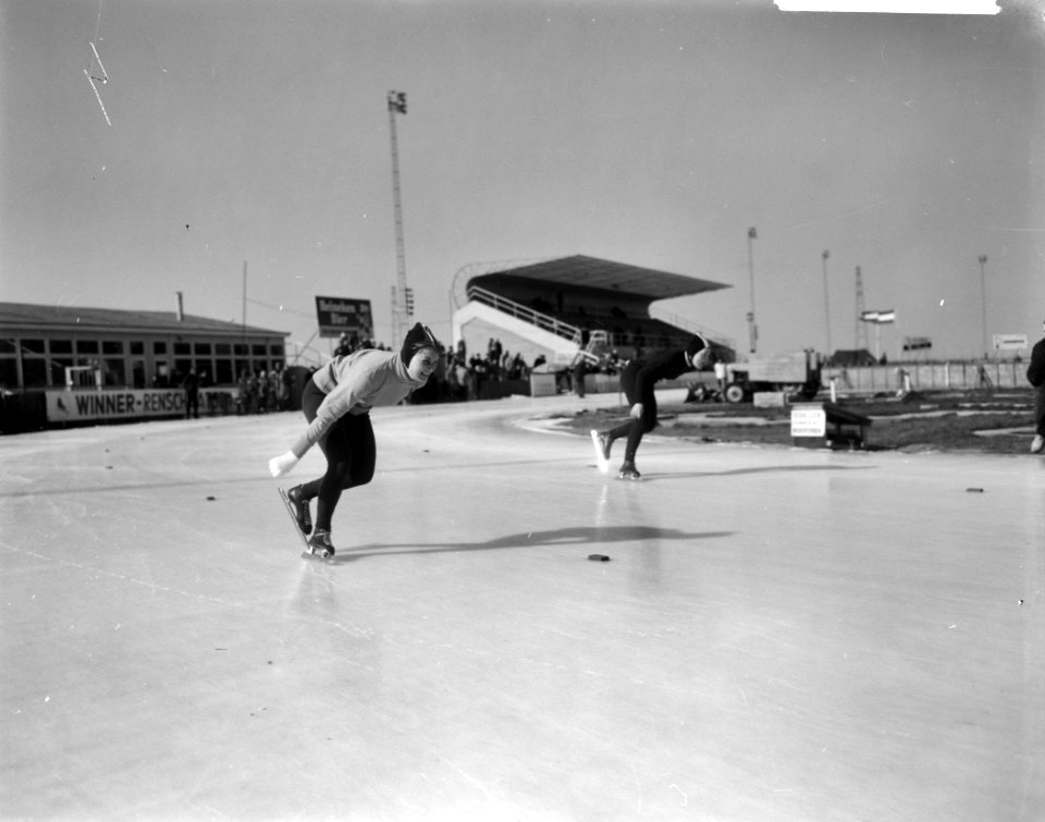 Nederlandse kampioenschappen schaatsen dames allround in Deventer Wil van Wees , Bestanddeelnr 916-1479