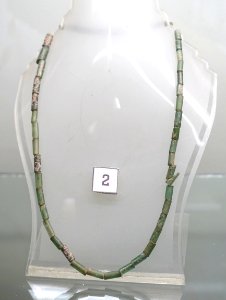 Necklace, Giong Ca Vo site, c. 2500 years before present, glass - Museum of Vietnamese History - Ho Chi Minh City - DSC06215