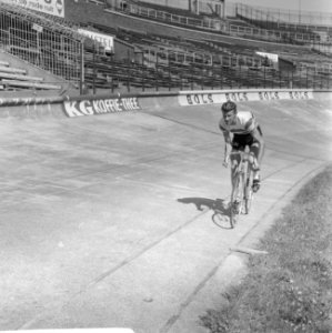 Nederlandse kampioenschappen achtervolging, Peter Post actie, Bestanddeelnr 918-0695