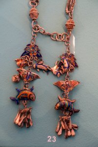 Necklace, Akha, Lahu, or Lisu people, Northern Thailand, collected in 1986 - Ethnological Museum, Berlin - DSC01414