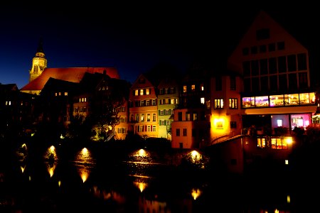 Neckarfront-bei-nacht photo