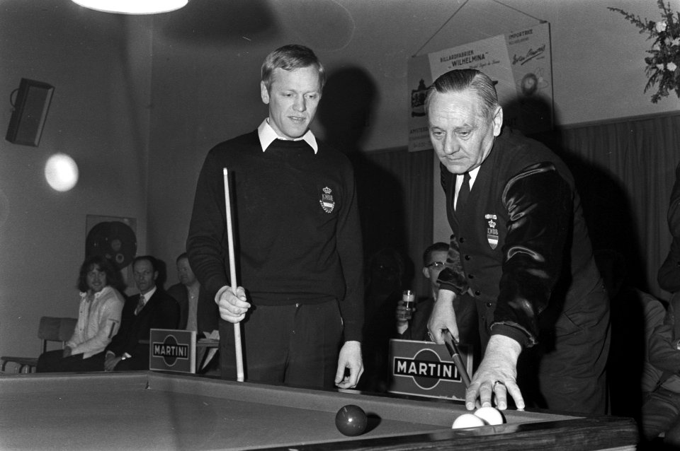 Nederlandse kampioenschappen biljarten bandstoten te Utrecht nr. 14 Hans Vultink, Bestanddeelnr 925-3634