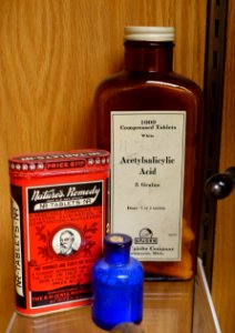 Nature's Remedy tablets with Acetylsalicylic Acid tablets by Upjohn Company - Mount Angel Abbey Museum - Mount Angel Abbey - Mount Angel, Oregon - DSC00039