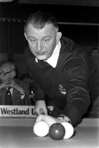 Nederlandse kampioenschappen driebanden in Heeswijk titelverdediger Herman Pope, Bestanddeelnr 928-9417