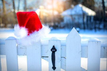 Christmas santa hat photo