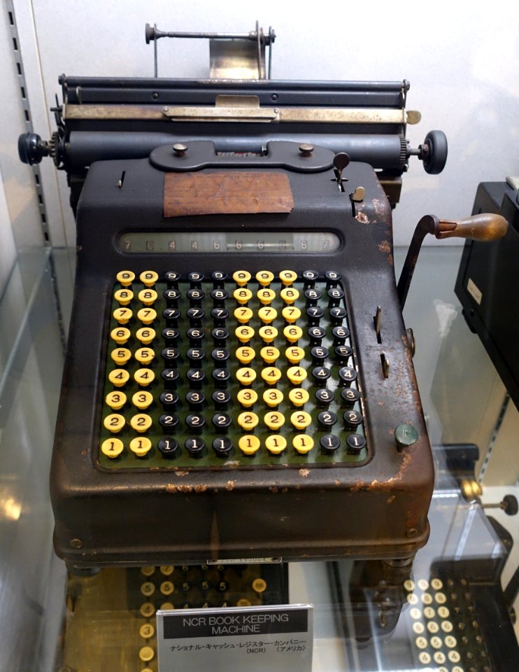 NCR adding machine - Ridai Museum of Modern Science, Tokyo - DSC07537