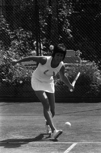 Nationale Tenniskampioenschappen te Scheveningen, Judith Salome in aktie, Bestanddeelnr 926-6113