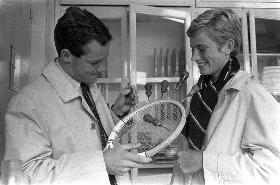 Nationale tenniskampioenschappen op Metsbanen, Tom Okker Trudy Groenman, Bestanddeelnr 919-4336