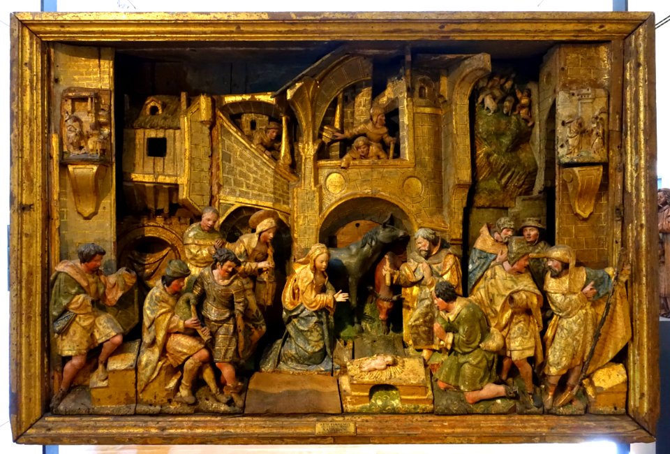 Nativity, altarpiece from the Colegio das Ursulinas, made in Antwerp , 16th century - Museu Nacional de Machado de Castro - Coimbra, Portugal -DSC09973