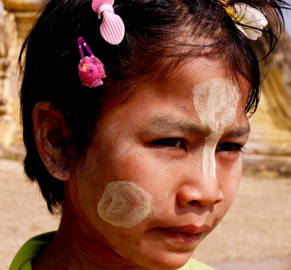 Solar protection portrait asia