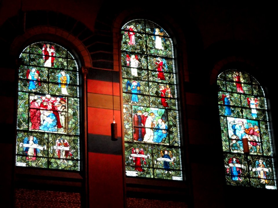 Nativity windows by Edward Burne-Jones and William Morris - Trinity Church, Boston - DSC09245