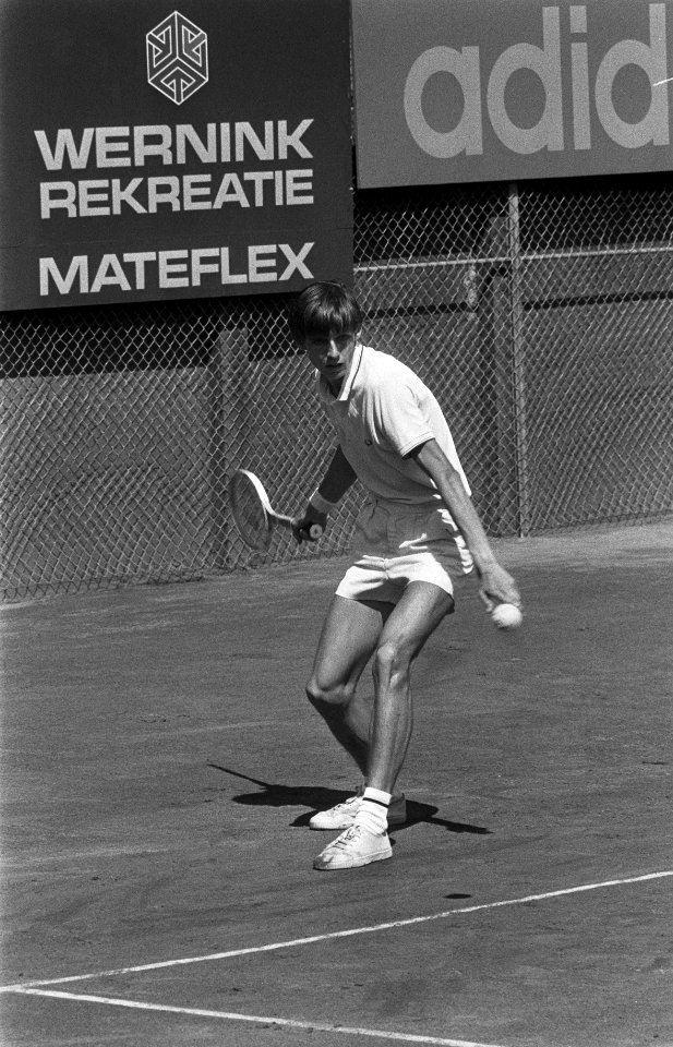 Nationale Tenniskampioenschappen te Scheveningen, Sanders in aktie, Bestanddeelnr 926-6121