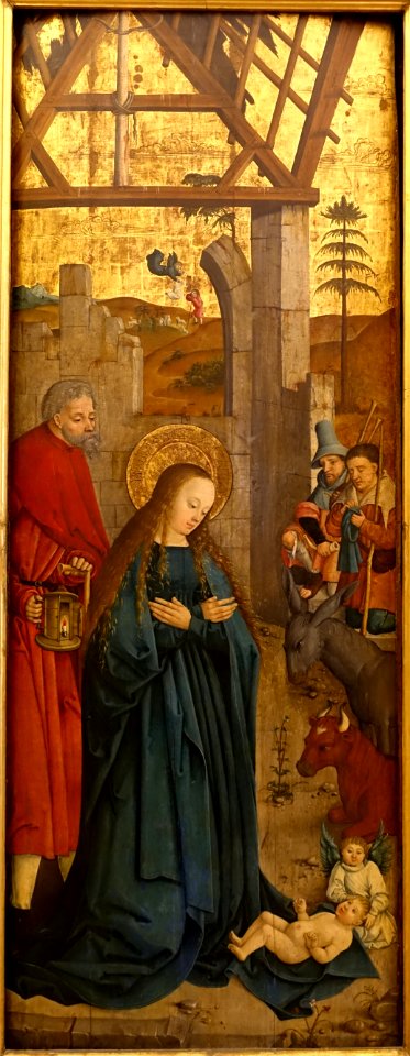 Nativity, Franconian master, c. 1510, paint on wood - Mainfränkisches Museum - Würzburg, Germany - DSC05162