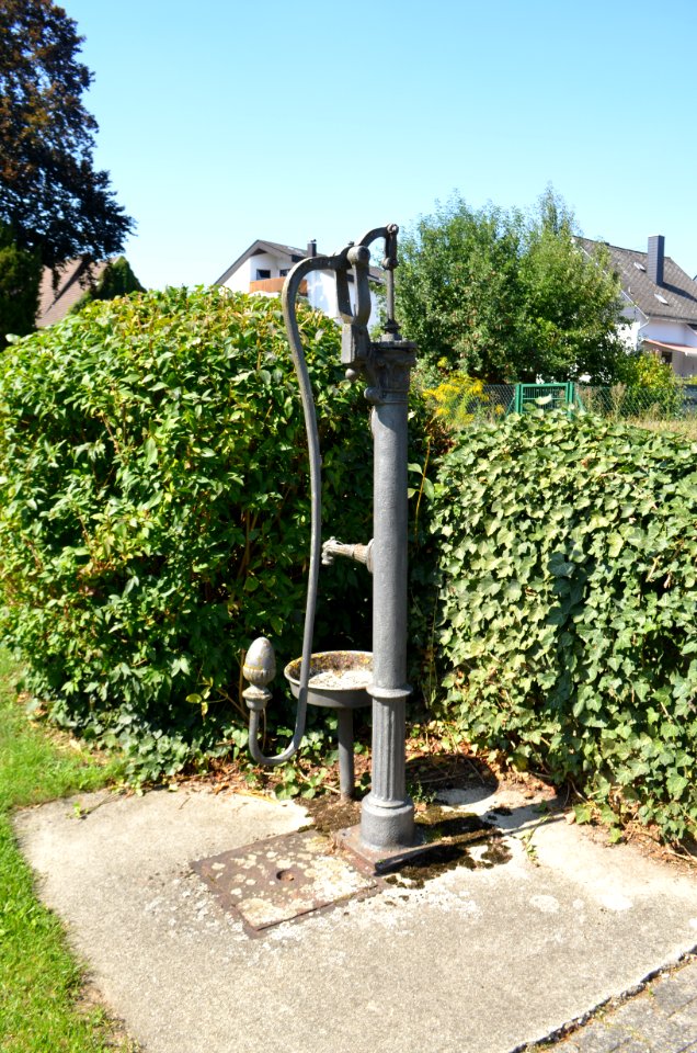 Nauheim, Friedhof, Brunnen