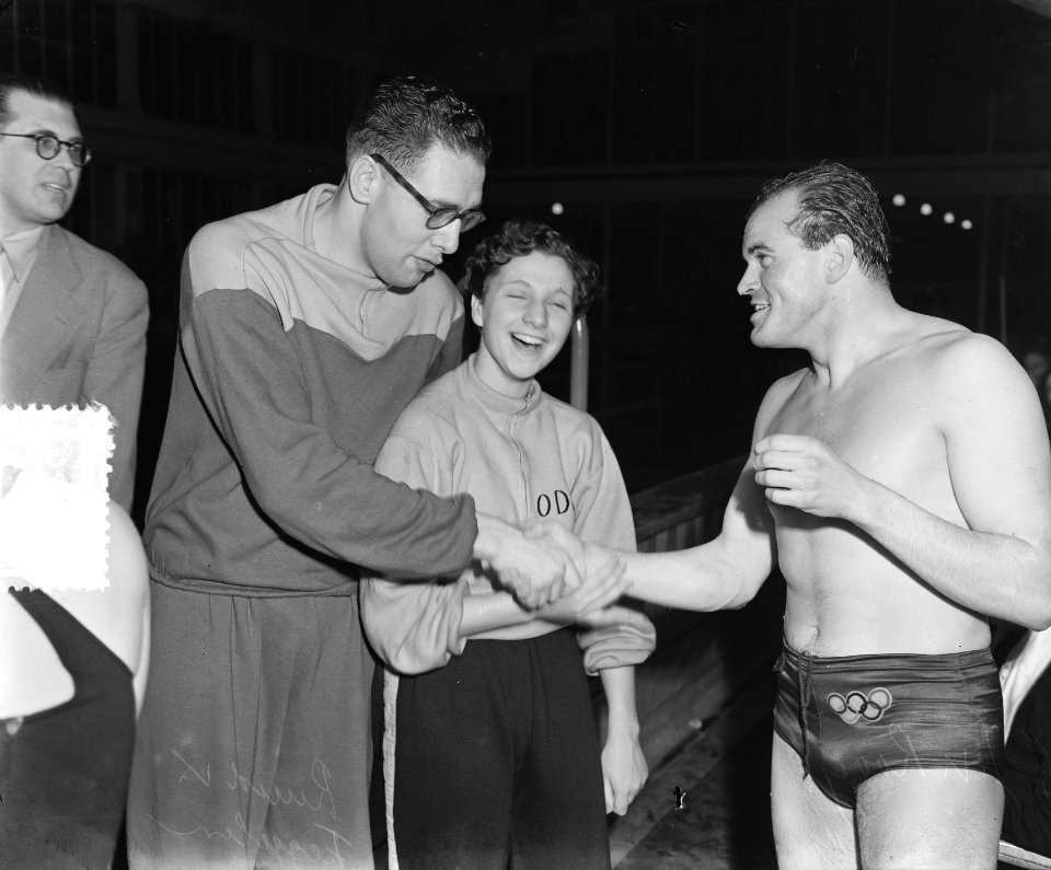 Nationale zwemwedstrijden in Rotterdam, Ruud van Feggelen (waterpolospeler), Jok, Bestanddeelnr 906-2398