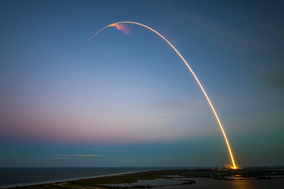 Rocket launch satellite orbit