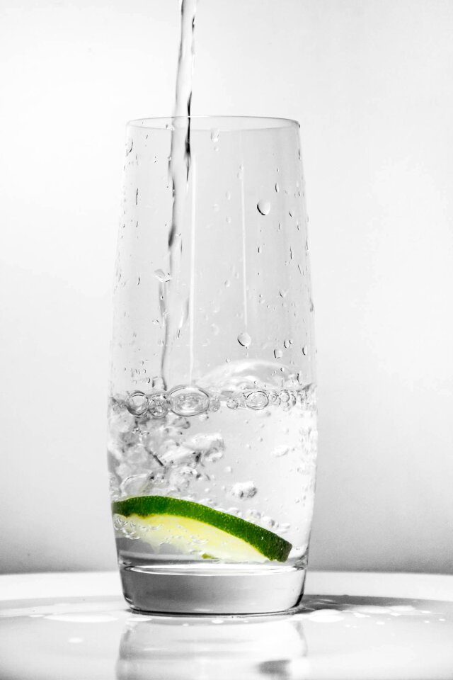 Glass drink freshness