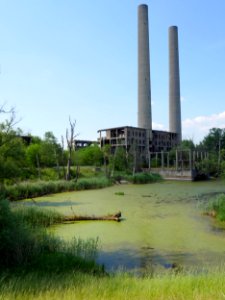 Naturnahe.Ruine.Kraftwerk.Vogelsang.Eisenhuettenstadt