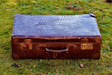 Old suitcase junk generations photo