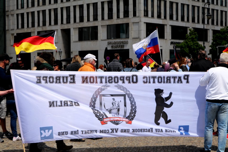 Nationalist protest Berlin 2020-06-06 04