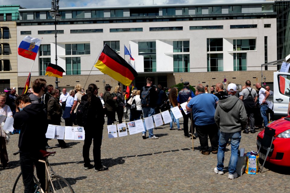 Nationalist protest Berlin 2020-06-06 09