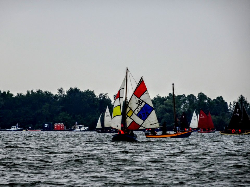 NaWaKa 2018 - one Lelievlet with mondriaan sails
