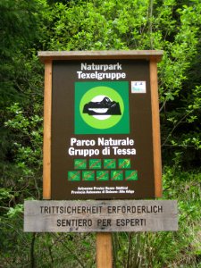 Naturpark Texelgruppe Schild