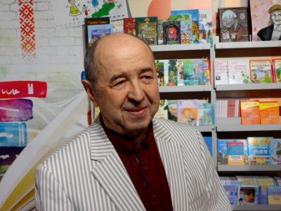 Navum Galpiarovich - on a book exhibition in Minsk city - 12 February 2017 AD