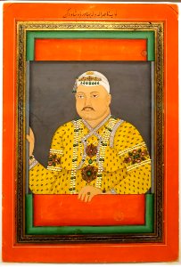Nawad Nasar al-Doulah, possibly Hyderabad school, India, c. mid 1800s AD, opaque watercolor on paper - Tokyo National Museum - Tokyo, Japan - DSC08827