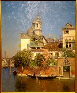 Near the Grand Canal, Venice, by Martin Rico y Ortega, 1908, oil on canvas - Currier Museum of Art - Manchester, NH - DSC07254
