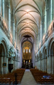 Nave cathedral Bayeux photo