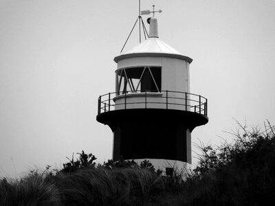 Architecture lighthouse black and white photo