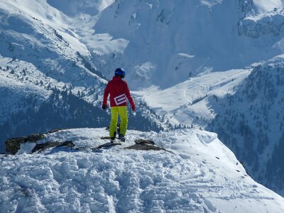 Mountains winter sports alpine